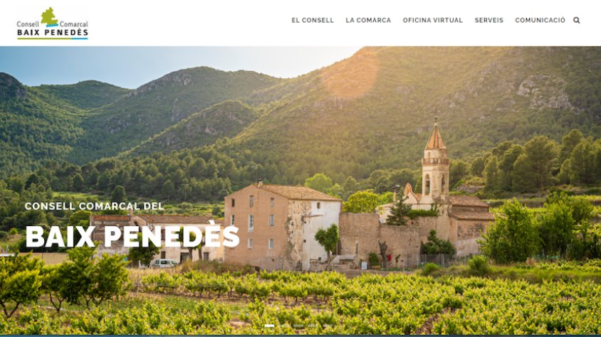 El Consell Comarcal del Baix Penedès presenta la nova web corporativa