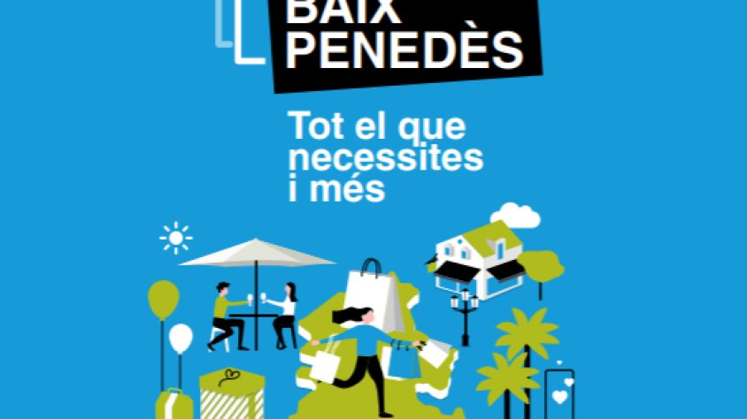El Consell Comarcal presenta la primera campanya de dinamització de comerç "Baix Penedès actiu 2021"