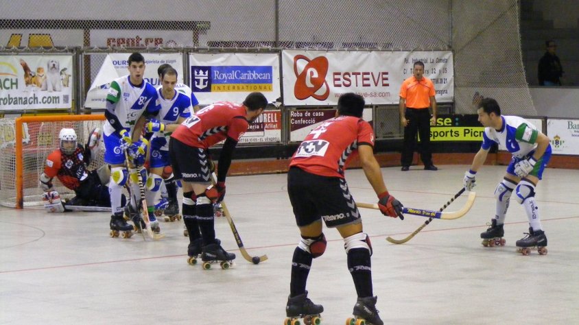 Jugada del partit davant del Lleida