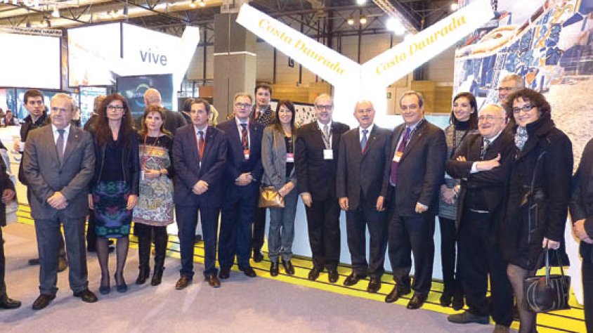Representants de Costa Daurada a FITUR, amb el conseller Felip Puig