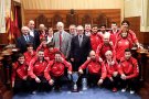 La Diputació de Tarragona rep el Moritz CE Vendrell com a bicampió de la Copa