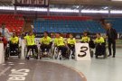 Laia Cuscó Monasterio al Campionat d'Espanya de slalom amb cadira de rodes a Bormujos (Sevilla)