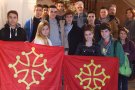 Recepció d'alumnes de La Vaur a l'Ajuntament del Vendrell