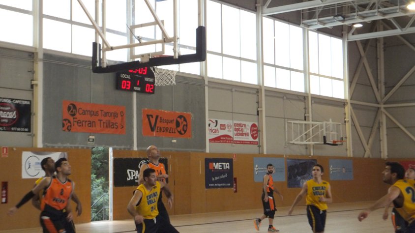 Moment del partit contra Ciutat Vella