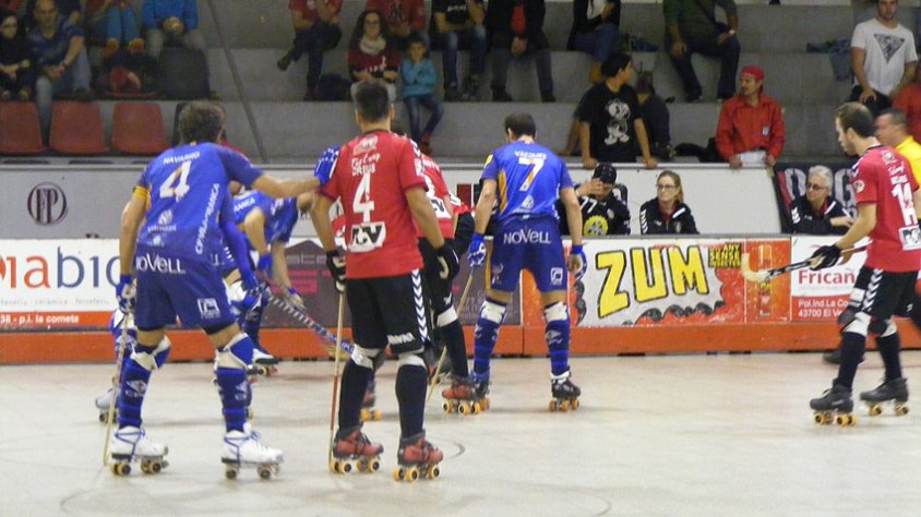 Un moment del partit