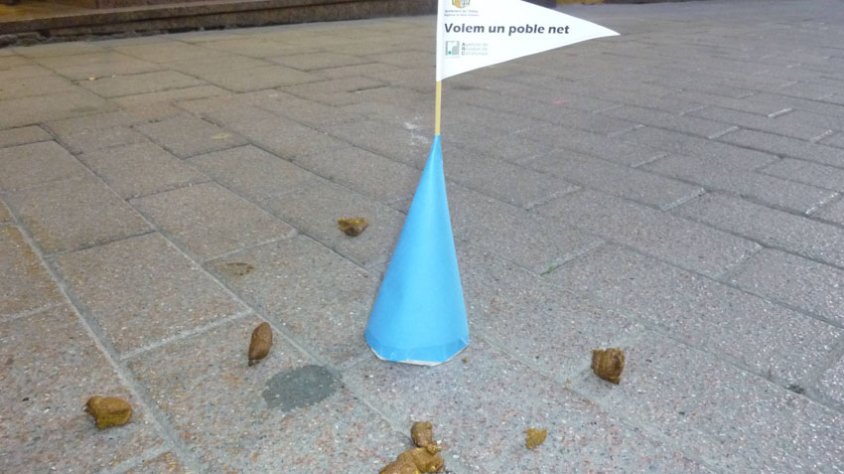 Un con de la campanya posa de manifest l’incivisme en un carrer cèntric de la vila