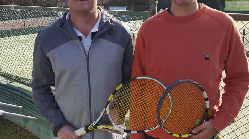 Diego Casanova i Jordi Garcés després del seu partit