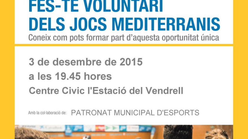 Cartell de la xerrada a El Vendrell d’aquest dijous
