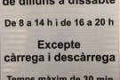 Es limita l'estacionament a les zones de càrrega i descàrrega a un màxim de trenta minuts