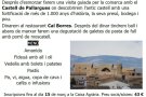 Associació de Gent Gran de Sant Jaume dels Domenys farà una sortida a Pallargues i a Biosca