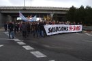 Mig miler de persones participen en el tall de la rotonda de Coma-ruga de la N-340 convocat pel Pacte de Berà