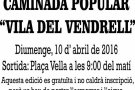 Diumenge es farà la Caminada Popular Vila del Vendrell