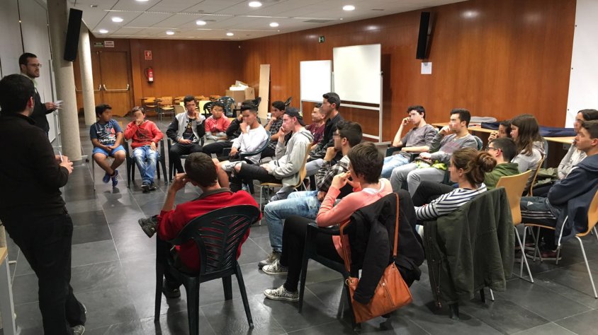 Moment del debat al Fòrum Juvenil de l’Arboç