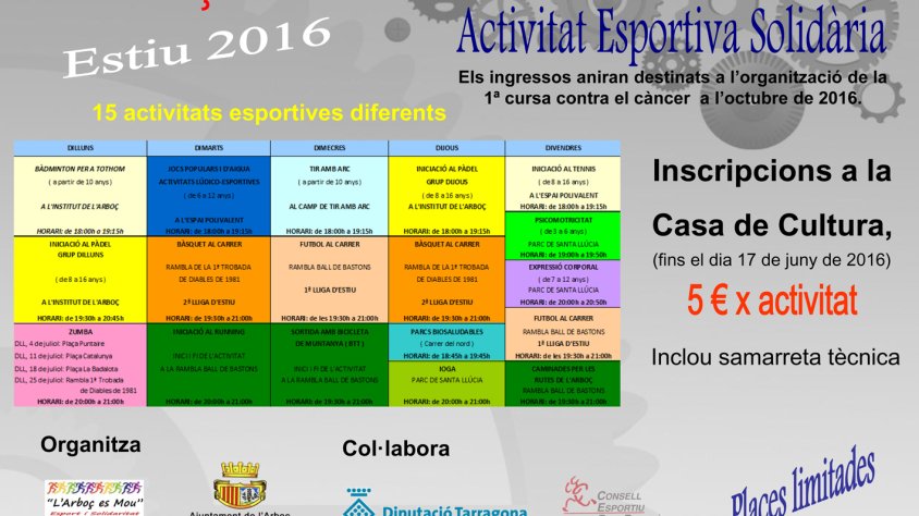 Cartell promocional de ”L’Arboç es mou”
