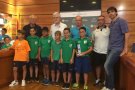 Recepció a l'Ajuntament dels equips Prebenjamí A, Benjamí A i Aleví C de la UE Tancat