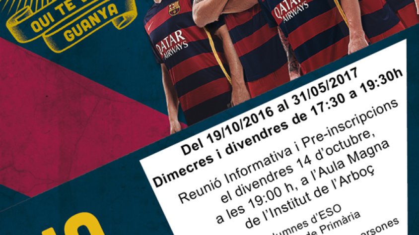 Cartell promocional del projecte 'FutbolNet