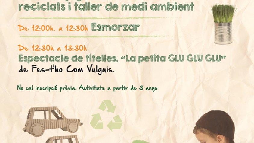 Cartell promocional de “Recicla i juga...”
