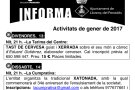 Actes de gener 2017 a Llorenç del Penedès