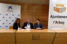L’Ajuntament de l’Arboç signa un conveni amb La Caixa per a la realització de projectes socials