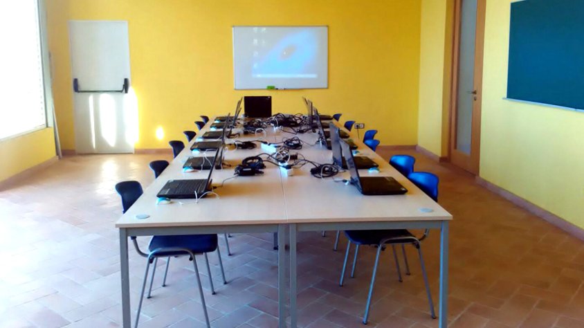 Instantània de l’aula de formació de Cal Freixas