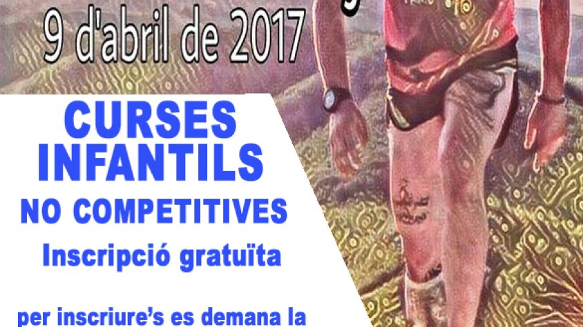 Flyer promocional de les curses infantils
