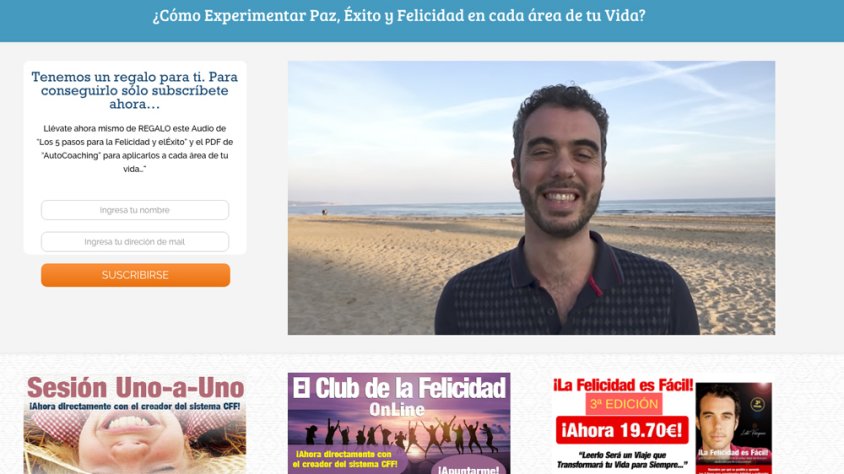 Imatge de la pàgina web www.felicidadfacil.com.