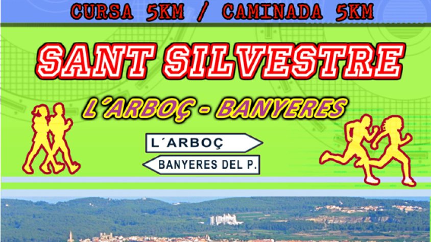 Flyer promocional de la cursa de Sant Silvestre (font: ACEA)