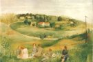 Dos quadres del Museu Deu a l’exposició: ”Olga Sacharoff: pintura, poesia i emancipació” del Museu d’Art de Girona