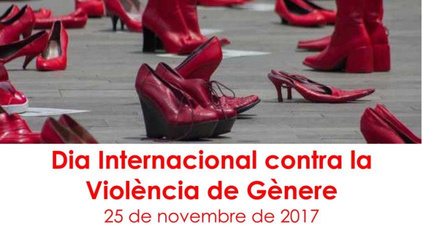 Cartell commemoratiu del Dia Internacional Contra la Violència de Gènere.