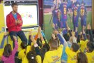 Uns 350 alumnes de les escoles de primària del Vendrell participen en el programa d'esport i valors Barçakids