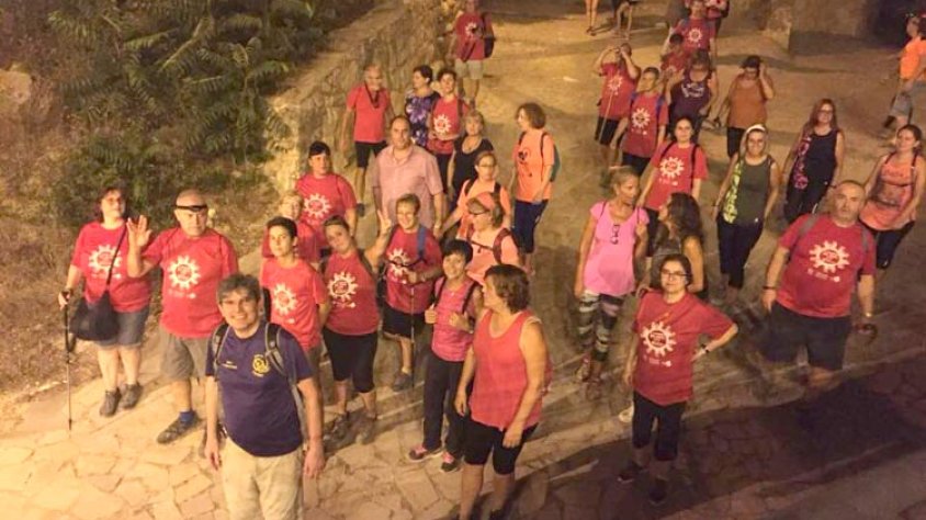 Imatge de la caminada nocturna de l’Arboç es Mou 2018.