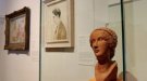 Apel·les Fenosa en una exposició al Museu de Maricel de Sitges  