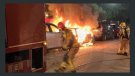 Cremen dos cotxes al Vendrell