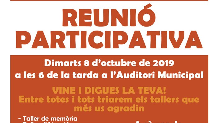 Foto: Cartell reunió (Font: S. Sedó)