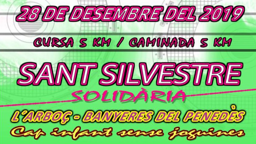 Banyeres del Penedès i l’Arboç acullen la tercera edició de la Sant Silvestre Solidària