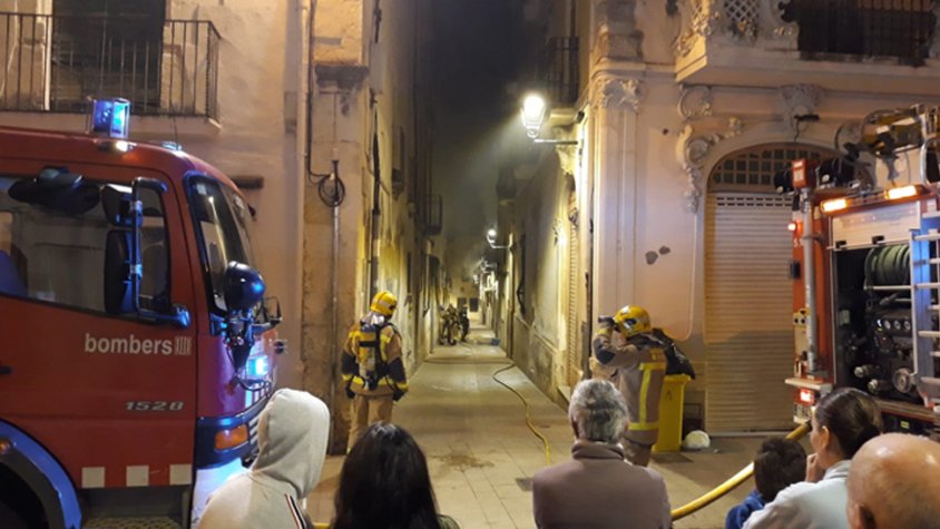 Foto: Un moment de l’incendi.
