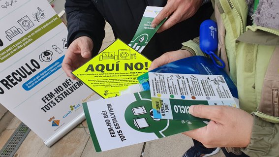 ‘Jo reciclo, jo aviso, jo recullo’, comença la campanya de civisme a Cunit