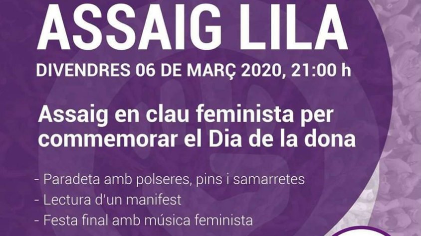 Imatge del cartell de l'Assaig Lila