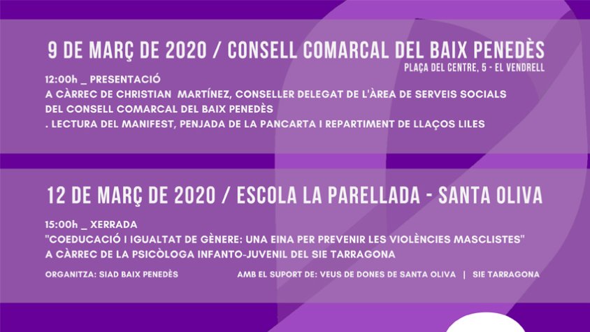Cartell del taller-xerrada dia internacional de la dona