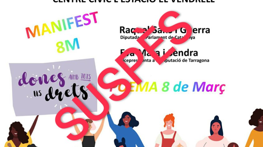ERC El Vendrell suspèn l'acte del 13 de març
