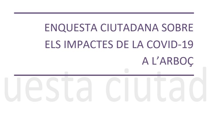 Un total de 139 veïns participen en l’enquesta ciutadana per conèixer l’impacte de la crisi sanitària causada per la Covid-19 a l’Arboç