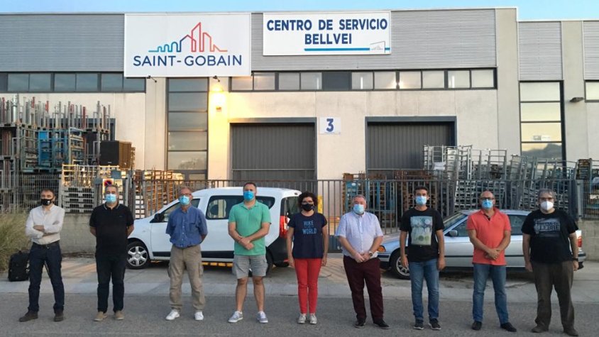 Imatge dels alcaldes a la manifestació de diumenge