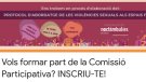 L’Ajuntament del Vendrell, conjuntament amb l’Agència Catalana de Joventut i l’Observatori Noctàmbul@s, està elaborant un Pla d’actuació i un Protocol davant les violències sexuals als espais festius del Vendrell