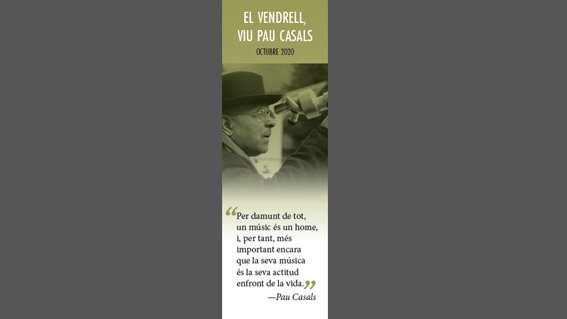 Es presenta un nou punt de llibre dedicat a Pau Casals