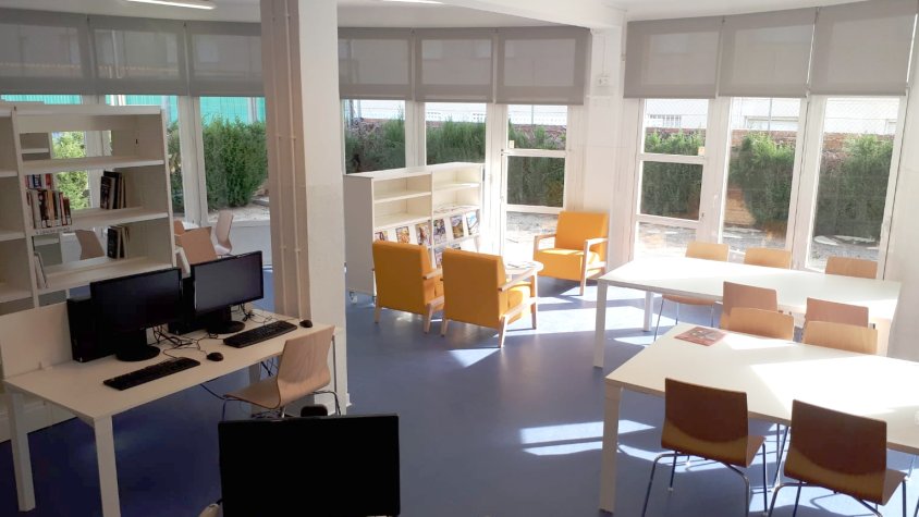 Imatge de la Sala de Lectura de Coma-ruga.