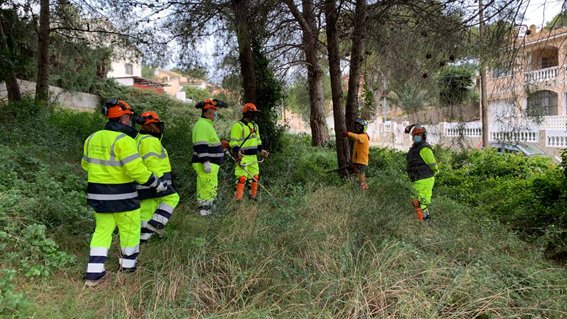 Un pla d'ocupació amb la col.laboració del Consell Comarcal del Baix Penedès millora entorns naturals de la comarca