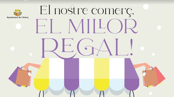 L’Ajuntament de l'Arboç repartirà 75.000€ entre totes les famílies del municipi per gastar als comerços i serveis de la vila en el marc de la campanya "El nostre comerç, el millor regal" 
