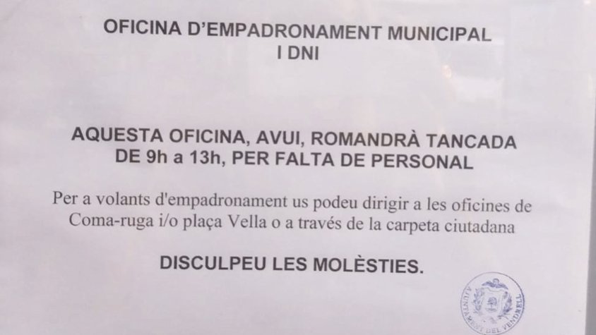El Servei a la Ciutadania Vendrellenca en perill per una mala gestió dels responsables de personal