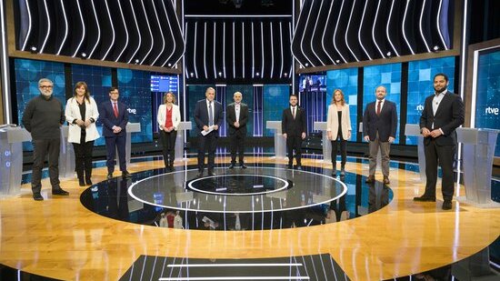 14-F: Les crítiques als partits que han gestionat la pandèmia a Catalunya i Espanya escalfen el debat de RTVE