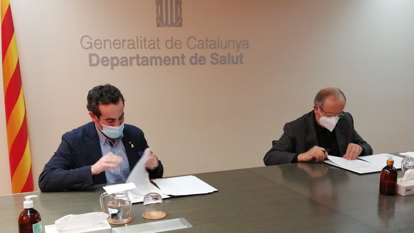 Salut i PIMEC signen un conveni per fer tests d'antígens ràpids a les empreses i polígons de Catalunya